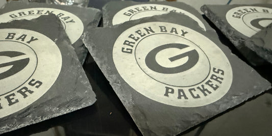 4” Square Slate Coasters (4pk)