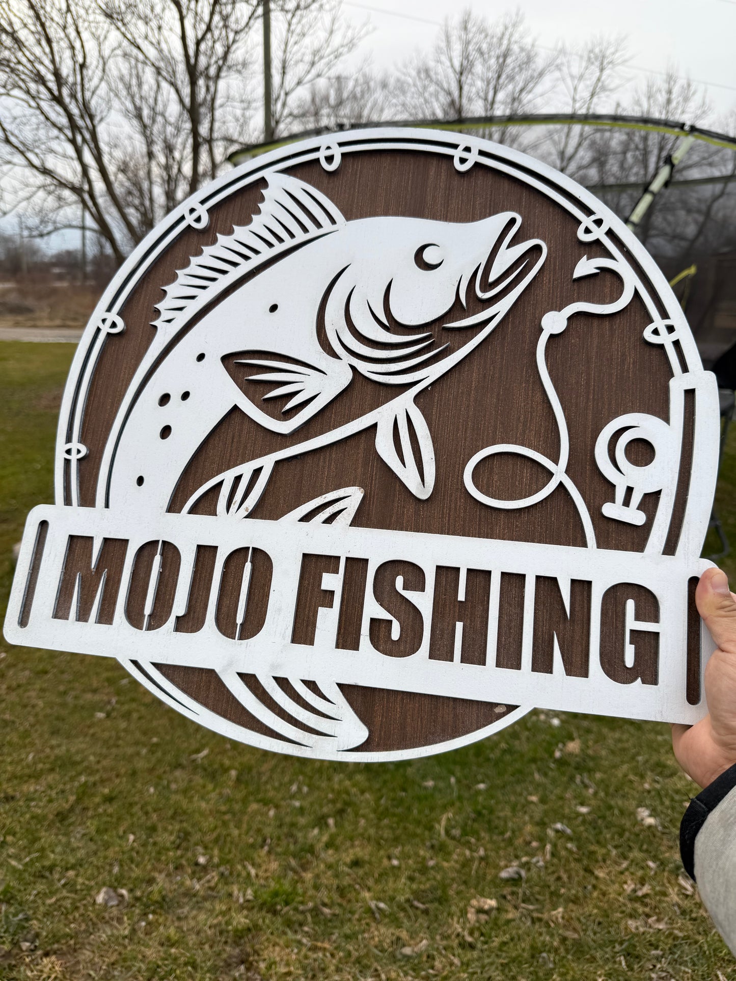 Wooden Fishing Signs