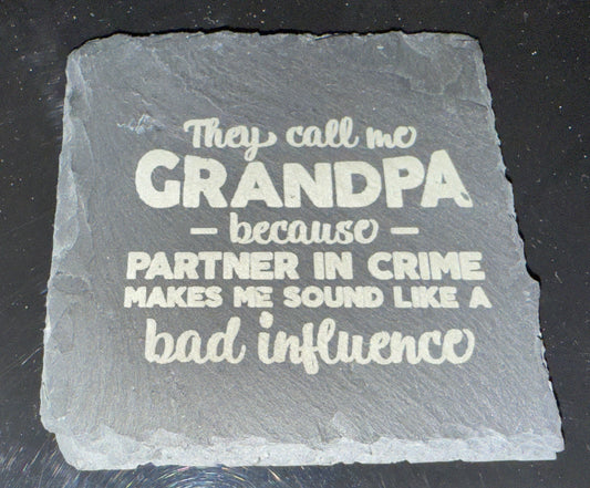 4” Square Slate Coasters (4pk)